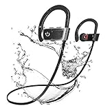 Bluetooth Headphones,ZamKol Wireless Sports Earphones,Stereo in-Ear Earbuds with mic,IPX7 Waterproof,Noise Cancelling Headsets for Running,Cycling,6-8 Hours Play Time