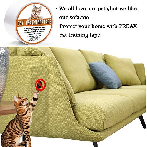PREAX AntiScratch Cat Training Tape for Door Couch Furniture Surface