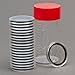 (1) Airtite Coin Holder Storage Container & (20) Black Ring 22mm Air-tite Coin Holder Capsules for 1/4oz American Gold Eagles