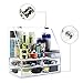 NEWCREA Makeup Organizer with Lid,Clear Bathroom Organizer with 3 Drawer,Acrylic Jewelry Holder Box to Tidy Your Cosmetics,Brush tools,Skin Care