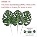 30 Pcs Artificial Palm Leaves with Stems Tropical Plant Faux Monstera Leaves Safari Leaves Hawaiian Luau Party Suppliers Decorations,Tiki Aloha Jungle Beach Birthday Table Leave Decorations