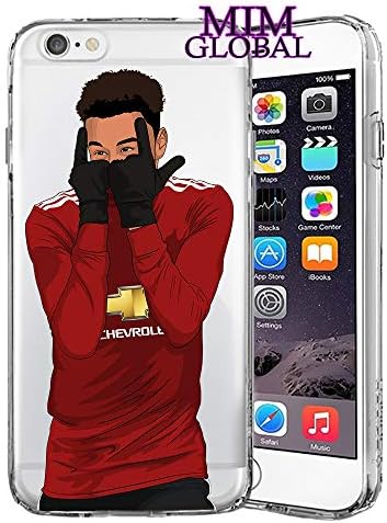MIM Global Football - Soccer - iPhone Cases Covers - Unique All iPhone Models - Messi - Ronaldo - Neymar - Pogba - Bale - Suarez (iPhone 6 Plus/6s Plus, Lingard)