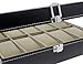 Juvale Black Leather Watch Box Case - Fits 10 Watches - 10