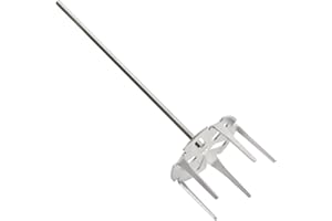 OLIGAI Pork Puller,Stainless Steel Meat Shredder Used with Standard Hand Drill for Beef,Chicken,Potato Masher and Tamale Meat (4 Inch)