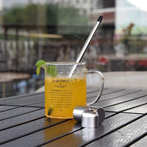 image for Tpingfe Collapsible Reusable Straw, Eco-Friendly Stainless Portable Dr