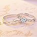 CHuir Fashion Couple Rings for Him and Her, Adjustable Celtic Knot Heart Promise Ring Set (Knotring)