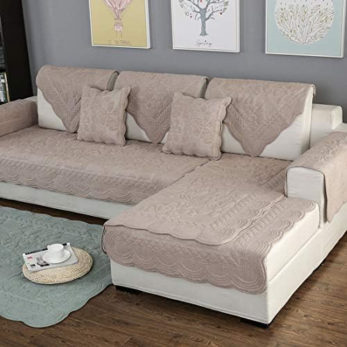 Royhom 2pcs Square Covers for Armrest & Backrest (Not Seat Cover) for Sofa, Loveseat, Couch | Lily 2pcs-28" x 28" (2 Square Pieces)