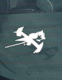 NI613 Cowboy Bebop Swordfish Decal | 5.5-Inches Wide | Premium Quality White Vinyl Decal