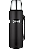 Thermos Stainless King 40 Ounce Beverage Bottle, Matte Black