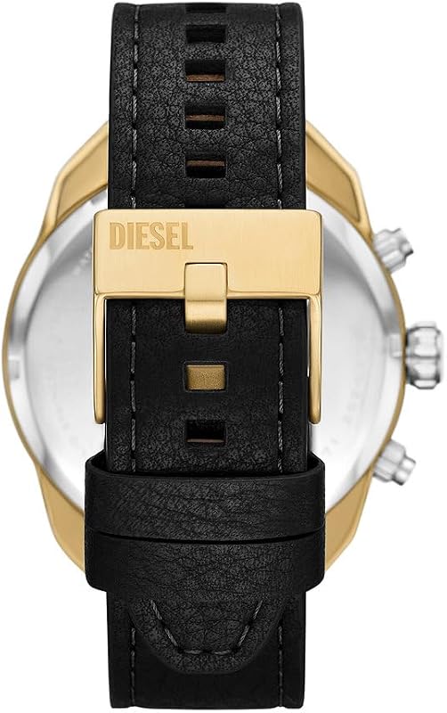Orologio Analogico al Quarzo Uomo con Cinturino in Pelle DZ4671, Tono Oro e Argento