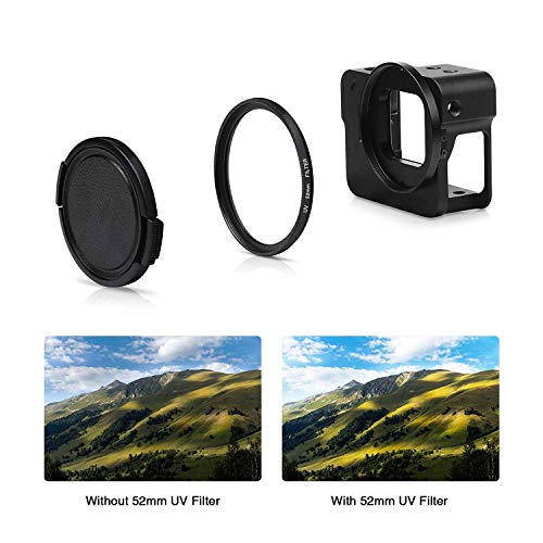 SHOOT Aluminum Solid Vlogging Cooling Case for GoPro HERO5/HERO(2018) Built-in 52mm UV Protection Lens Filter,Lens Cap,Mic Cold Shoe Adapter(No Back Cover) - Thumbnail 3