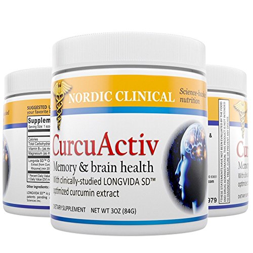 CurcuActiv Total Body Support Health Powder, 3 Oz. Potent Antioxidant Promotes Heart, Brain, Joint, & Vision Health. Now With LONGVIDA-SD Curcumin, From Dr. Green