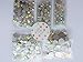 3x 450 pcs 2mm - 6mm Resin Crystal AB round Nail Art Mixed Flatbacks Rhinestones Gems Mix SIZE ~ M1 - 30 [By Zealer]
