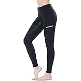 SPOEAR Horse Riding Pants Equestrian Women Full Seat Breeches Horseback Riding Tights Silicone Pockets