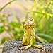 Top Collection Miniature Fairy Garden and Terrarium Frog in Thought Statue