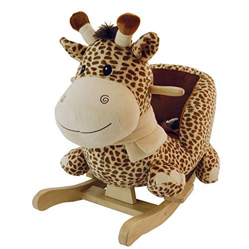 Bieco Plüsch Schaukeltier Giraffe | Schaukelpferd Baby | Schaukeltier Baby | Kinderschaukel Indoor | Baby Wippe | Baby…