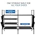 HOMEMAXS Shoe Rack, 4 Tiers Non-woven Fabric Shoes Storage Organizer 106 x 30 x 85 cm