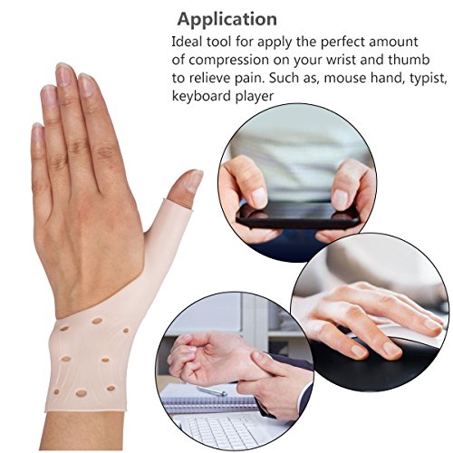 Wrist Support Braces - Gel Wrist Brace for Left and Right Hand | Proven to Relieve Wrist & Thumb Pain from Tenosynovitis, Arthritis, Rheumatism, Carpal Tunnel & More