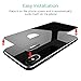 Bovon 9H Hardness 3D Full Coverage Scratch Proof Cover Case Replacement Tempered Glass Screen Protector Back Film for Apple iPhone X/10 - Black