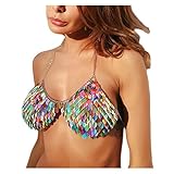 MineSign Fashion Sexy Chain Necklace Bra Summer Body Jewelry Accessories for Bikini Beach Party