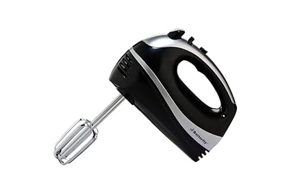 Butterfly Jazz 300-Watt Hand Mixer (Black/Silver)