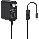 iUniker 27W GaN USB-C PD Power Supply for Raspberry Pi 5 | ETL Listed, ON/OFF Switch, Preventing low-voltage warnings and a compact body designed to use less power-strip space