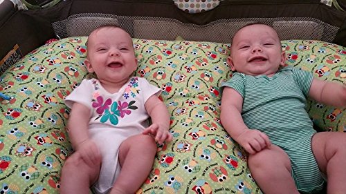 THE TWIN Z PILLOW - Waterproof OWLS Pillow - The only 6 in 1 Twin Pillow Breastfeeding, Bottlefeeding, Tummy Time & Support! A MUST HAVE FOR TWINS! - No extra cover