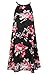 DREAGAL Women's V Neck Boho Floral Print Casual Sleeveless Short Dress