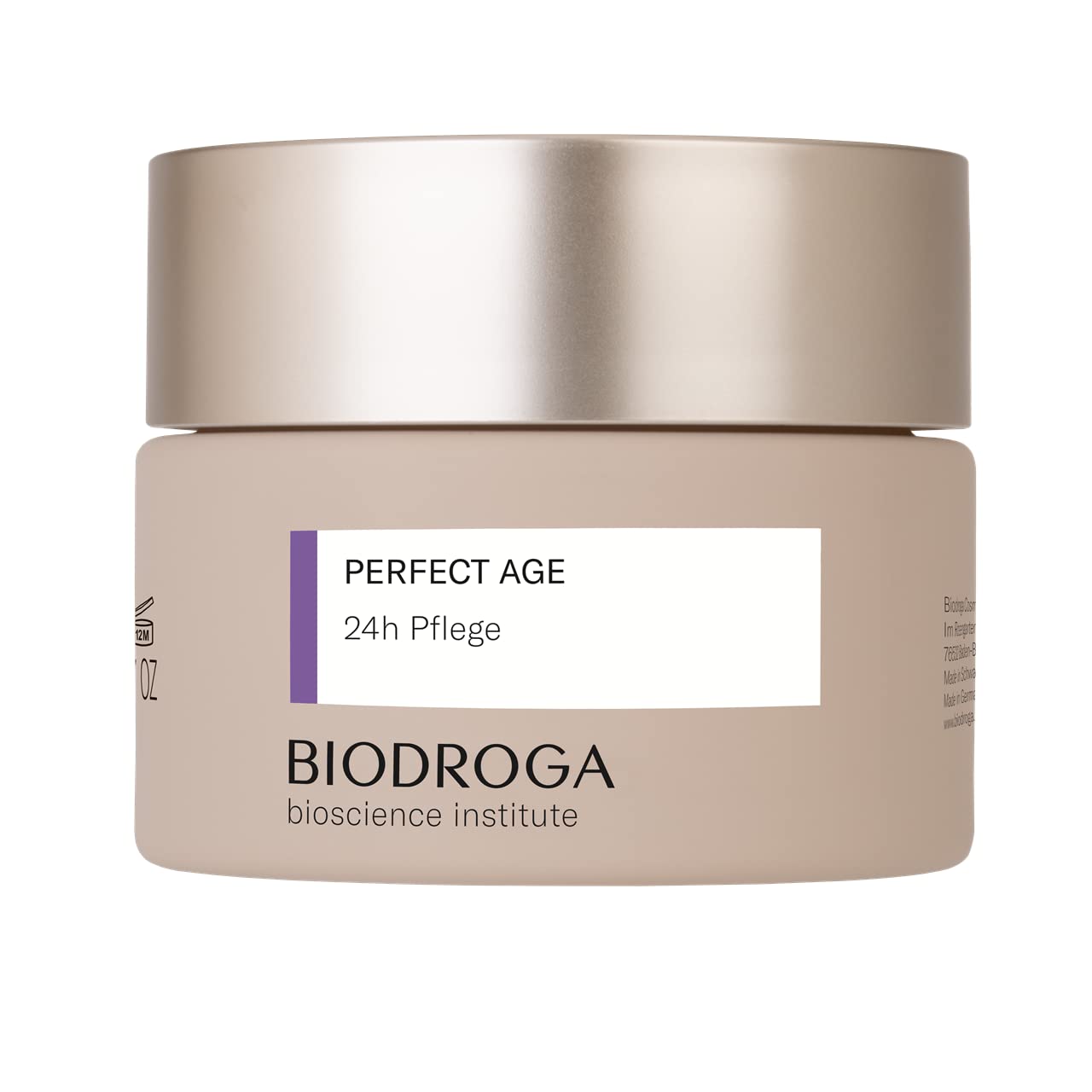 Biodroga Firming Anti-Ageing Skin Care 24 Hour Care 50 ml - Skincare Moisturising Cream Anti-Wrinkle Face Care Vegan Perfect Age Bioscience Institute