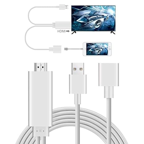 AMANKA Smartphone MHL zu HDMI Adapter Kabel Mirroring Unterstützung HDMI Digitaler zu AV Adapter Konverter 1080p kompatibel m