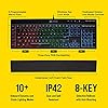 Corsair K55 RGB Membrane Gaming Keyboard (6 Programmable Macro Keys, 3-Zone RGB Backlighting, Multimedia Controls, UK…