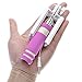 Selfie Stick , Deforst Self-portrait Monopod Extendable Selfie Stick with Adjustable Phone Holder for Iphone , Android, Samsung, and Other Devices up to 3.25 Inches in Width (pink (with earplug))