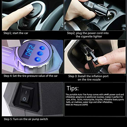 4 HAUSBELL+Compressor+Flashlight+Motorcycles+Inflatables