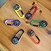 STOBOK 24pcs Compass Climbing Carabiner Outdoor Self Locking Carabiner Clip Hook Keychain for Travelling Hiking (Random Colors)