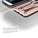 ZIZO Static Series Compatible with iPhone 8 Plus Case Military Grade Drop Tested with Kickstand iPhone 7 Plus iPhone 6s Plus Case Rose Gold Black
