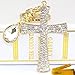 3D Cross Shape Stainless Alley Metal Bling Crystal Rhinestone Key Chain Ring Keychain Cell Phone Car Charm Decoration Pendant Ornament