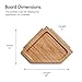 VonShef Jigsaw Platter Cheese Board with Display Stand, Natural Bamboo Wooden Charcuterie and Meat Serving Boards, 4 Connecting Coaster Plates Included, H6 X W6 X D0.5 Inches