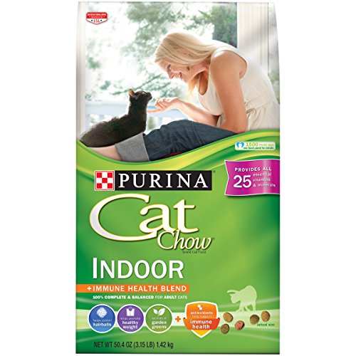 Purina Cat Chow Dry Cat Food, Indoor Formula, 3.15 Pound Bag, Pack of 6