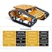 XiaoR Geek Smart Robot Car Tank Chassis Kit Aluminum Alloy Big Platform with 2WD Motors for uno/Raspberry Pi DIY Remote Control Robot Car Tools- Upgraded Version