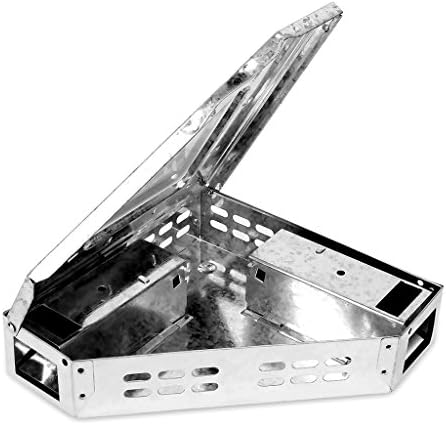 HUX EYE No Kill Safe Corner Mouse Trap Humane Live Rat Rodent Control Trap Device, Triangular with Escape-Proof Doors