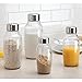iDesign Onza Plastic Food Storage Bottle with Lid for Kitchen Pantry, Cabinet, Canister to Hold Candy, Milk, Nuts, Juices, Creamer, BPA-Free, 4.25