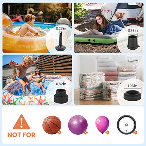 NAARAA Electric Air Pump, 4000mAh USB Rechargeable Battery Air Pump