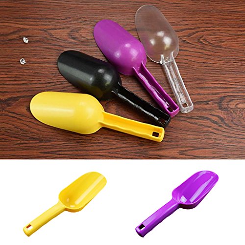 Dovewill Various Colors Ice Scoop Shovel Sweets Buffet Food Flour Shops Measure - Yellow S