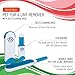 Pet Fur and Lint Remover by Paradize Furwiz - Dog, Cat, and Animal Hair Removal Brush - Quick and Easy, Double Sided Roller with Self Cleaning Base - Great for Clothing, Furniture, Car, and Travel