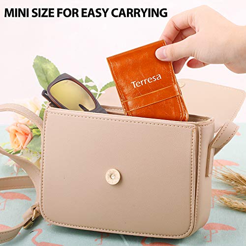 Tweezers Precision for Eyebrows, Terresa 4 Pack Tweezer Set for Ingrown Hair Removal, Professional Brow Remover Tools for Women and Men, Hair Plucking Daily Beauty Tool with Leather Case