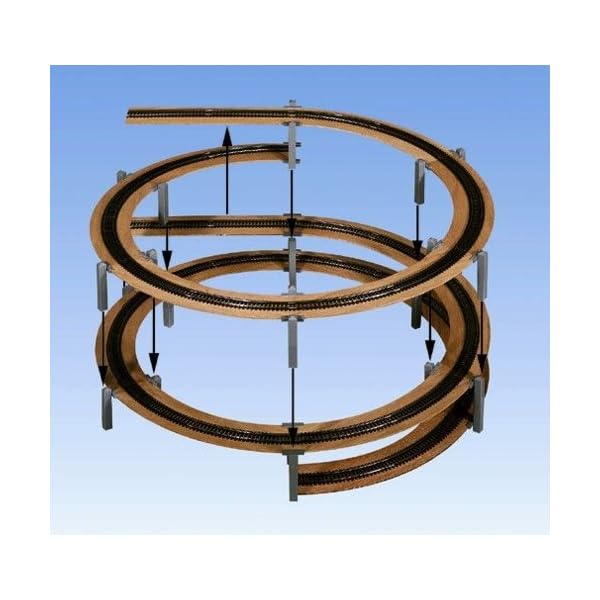 LAGGIES Gleiswendel-Komplettbausatz, Grundkreis für Modellbahn Spur H0, mit 515/579,3 mm Gleisradius