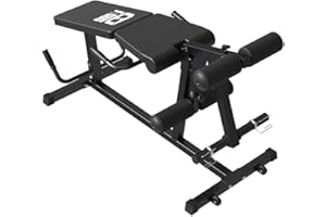 FAGUS H Leg Extension and Leg Curl Machine,Seated Leg Extension and Lying Curl Machine for Home Gym,Leg Press Bench Fit for Both 1'' and 2'' Weight Plates