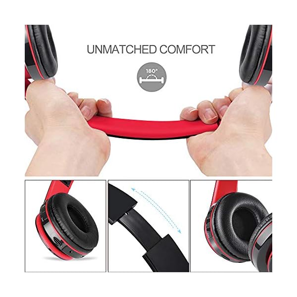 IULONEE-Wireless-Bluetooth-Headphones-Over-Ear-Hi-Fi-Deep-Bass-Headset-Lightweight-Soft-protein-Earmuffs-Foldable-Headset-8-Hrs-Playtime-with-Headphones-Mic-Wired-and-Wireless-Mode-Black-Red IULONEE Wireless Bluetooth Headphones Over Ear Hi-Fi Deep Bass Headset Lightweight Soft protein Earmuffs- Foldable…