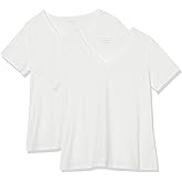 Amazon Essentials Women's Plus Size Short-Sleeve V-Neck T-Shirt