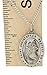 All Patron Saints St Christopher Medal Necklace – Solid Sterling Silver Oval Medallion and Chain with Gift Box (Size 29 x 20 MM (Adult Male))